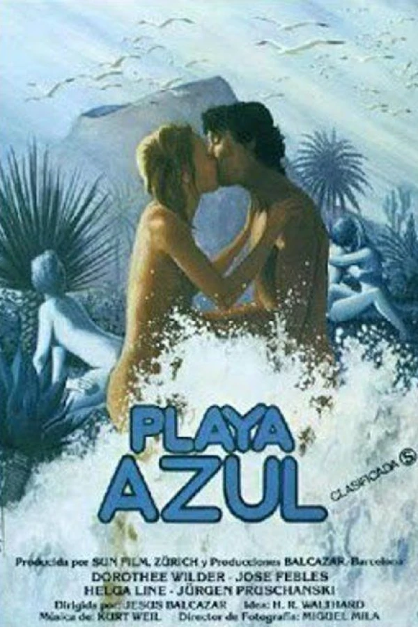 Playa azul Plakat