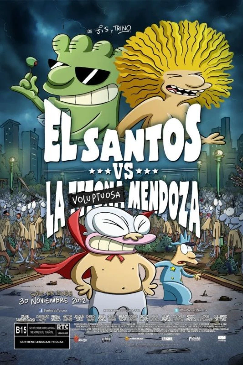 El Santos vs la Tetona Mendoza Plakat