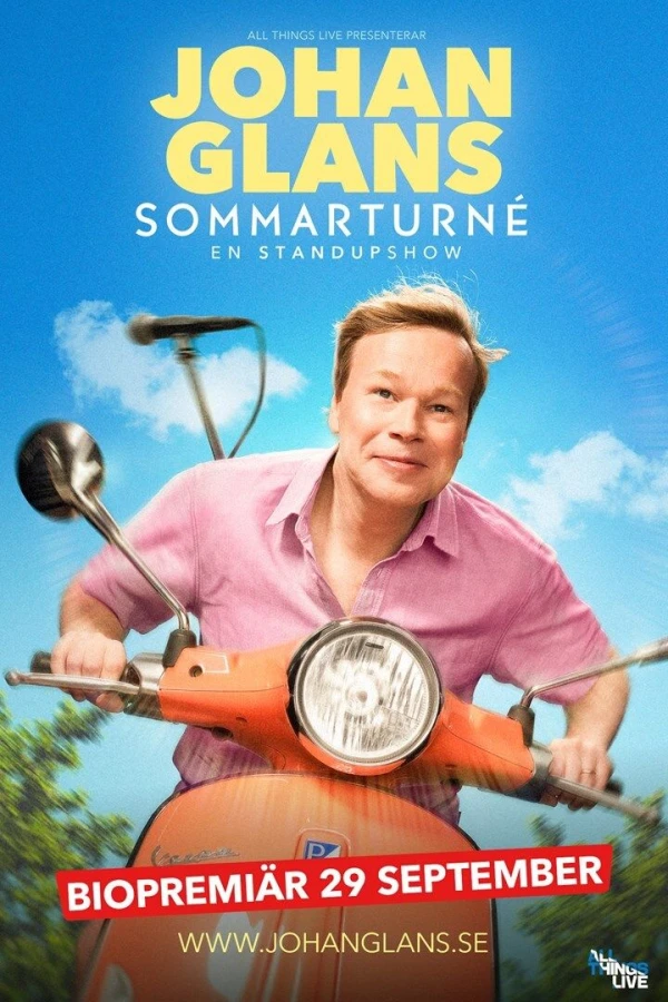 Johan Glans Sommarturné - En Standupshow Plakat