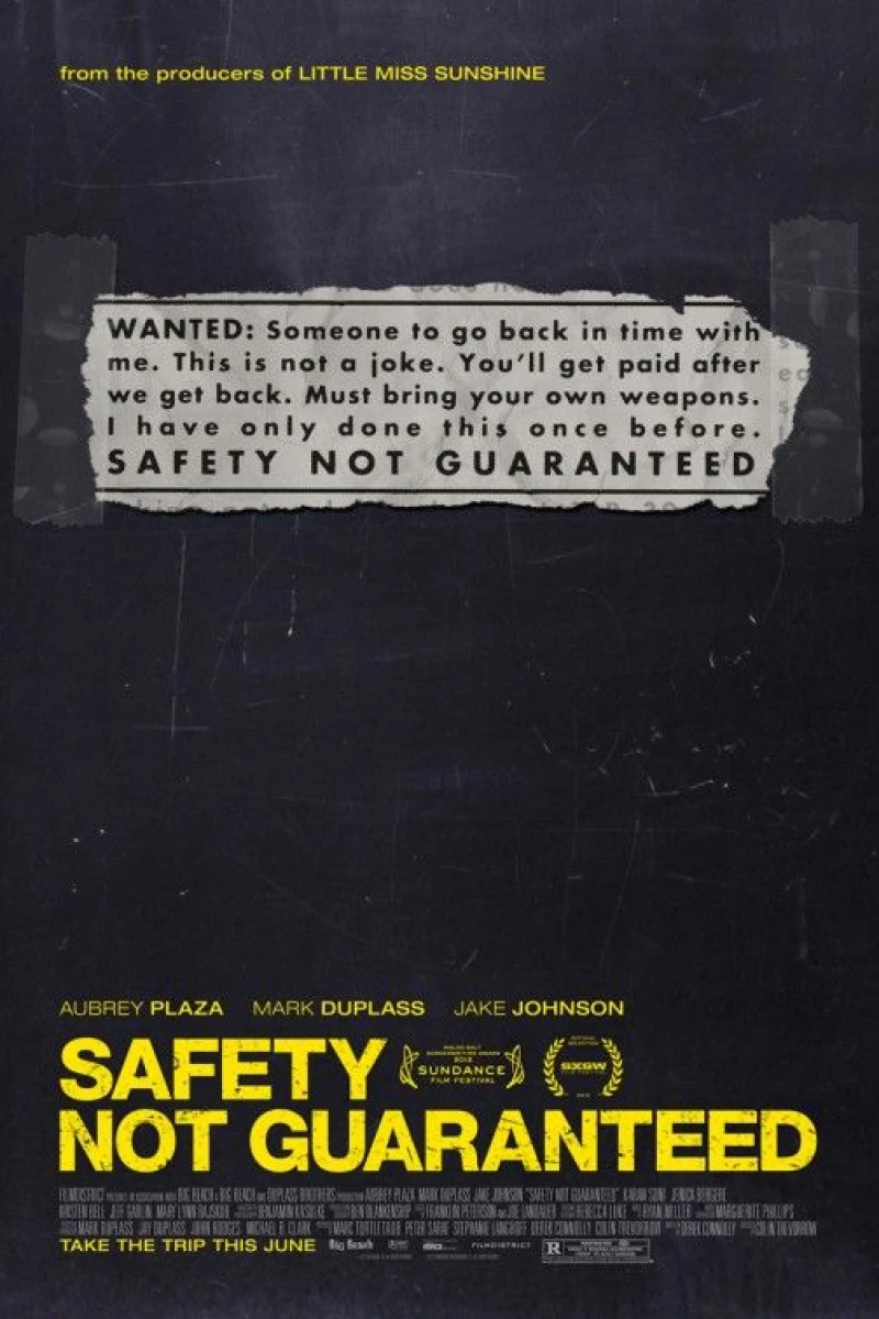 Safety Not Guaranteed Plakat