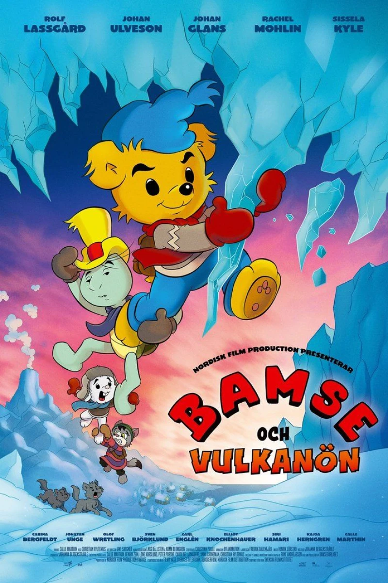 Bamse og Vulkanøen Plakat
