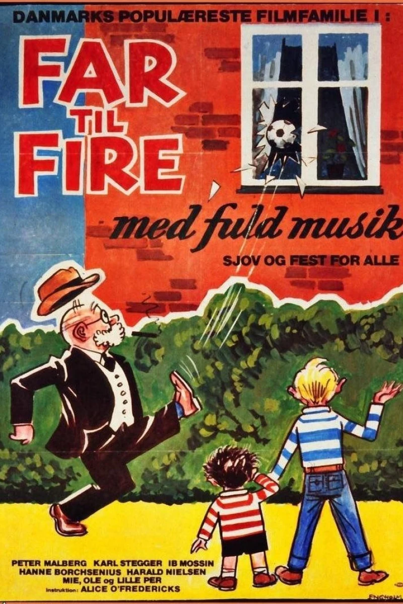 Far til Fire - Med fuld musik Plakat