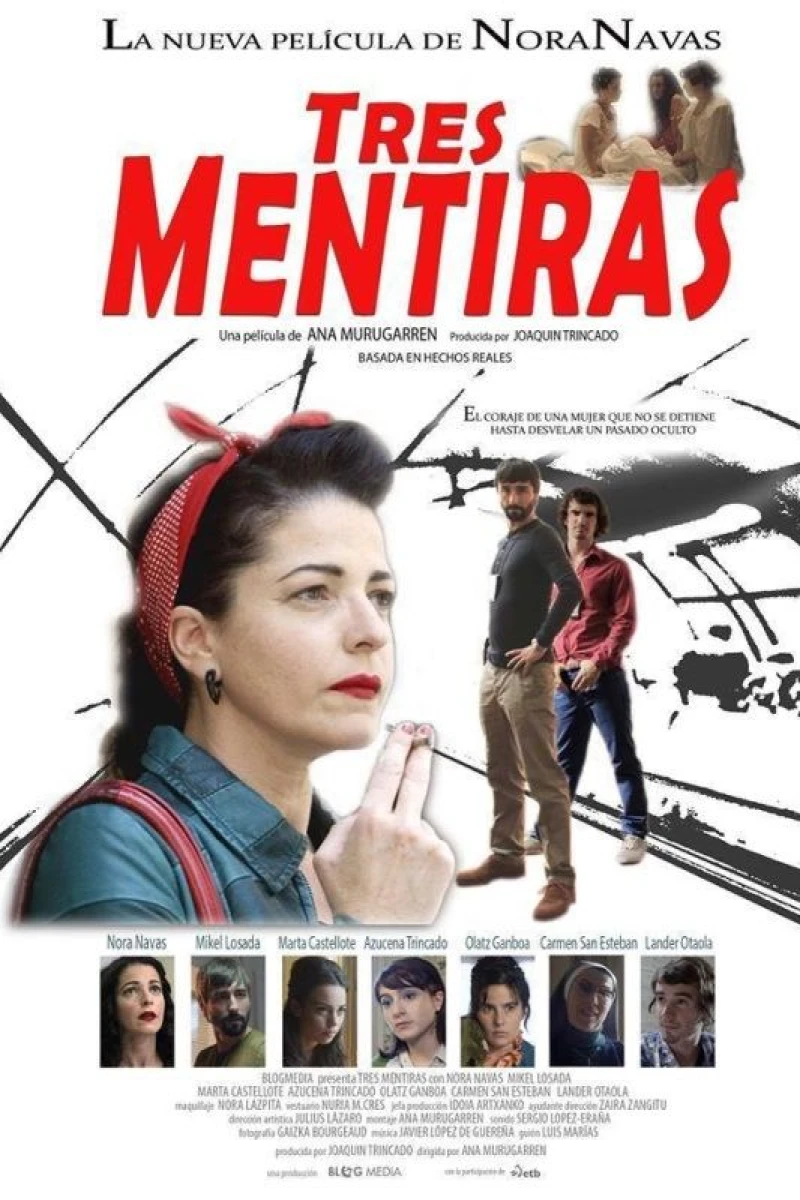 Tres mentiras Plakat