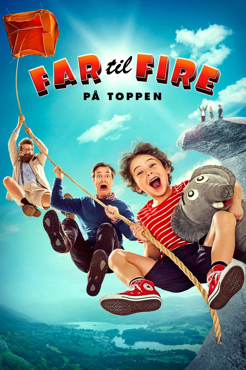 Far til Fire - Paa Toppen Plakat