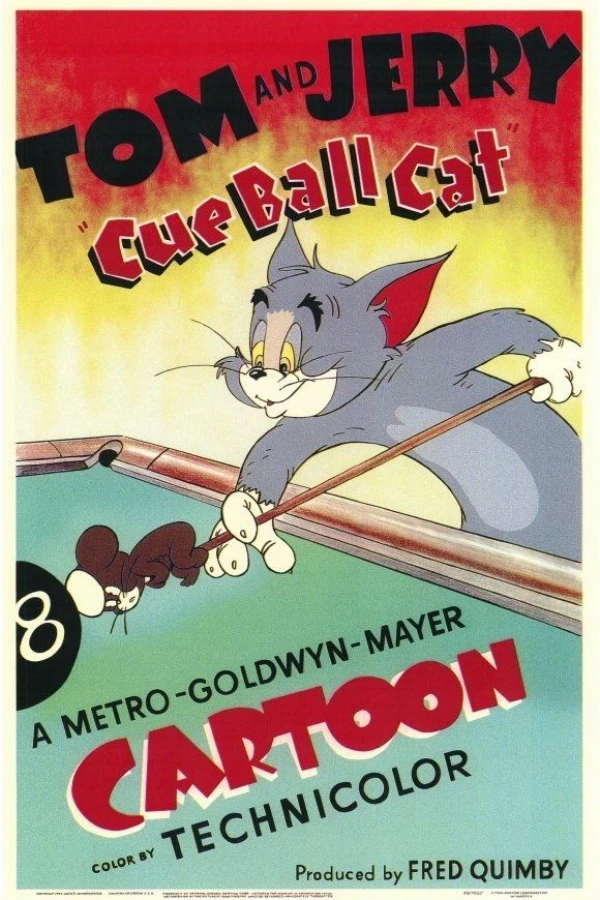 Cue Ball Cat Plakat