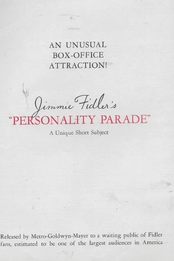 Personality Parade Plakat