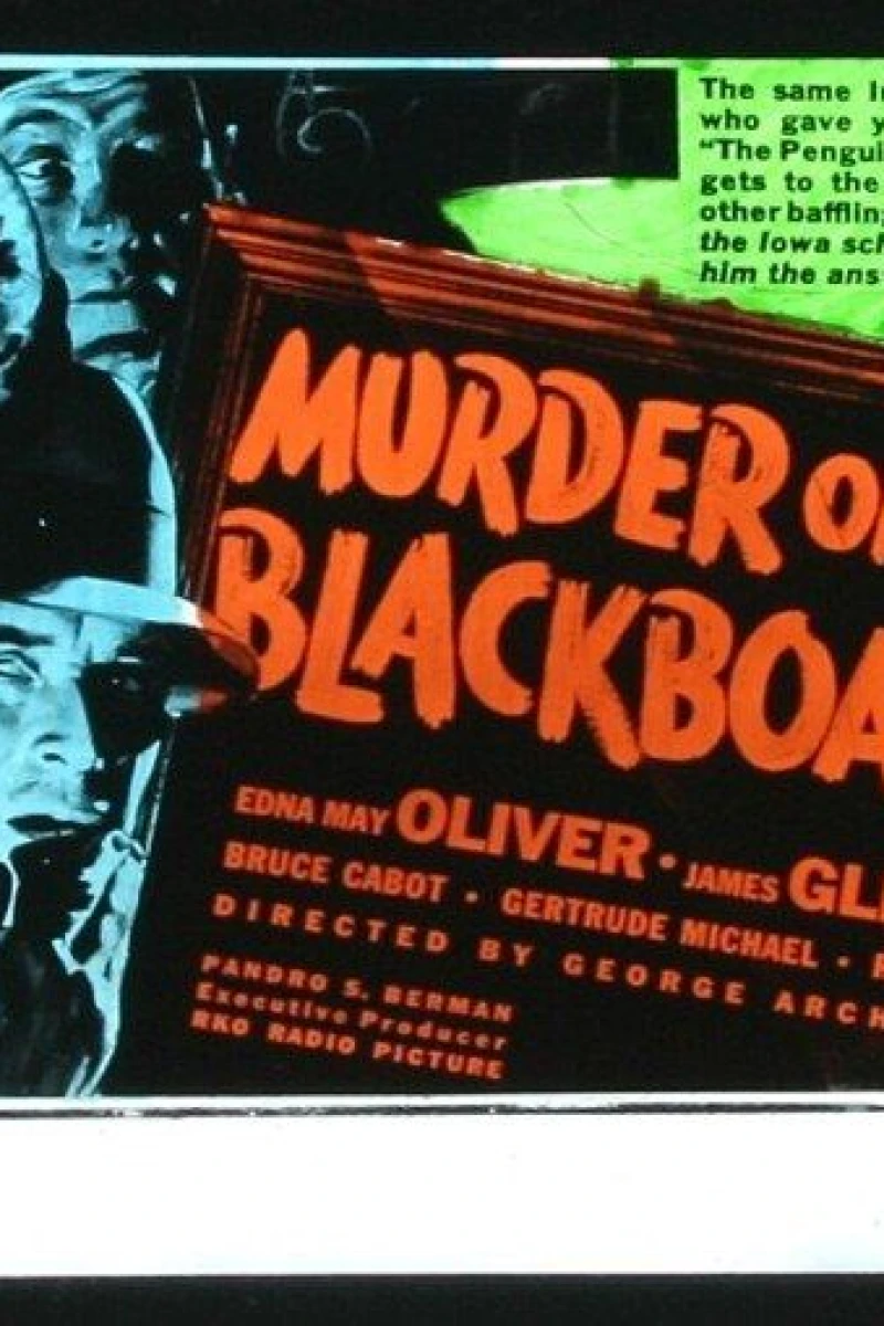 Murder on the Blackboard Plakat