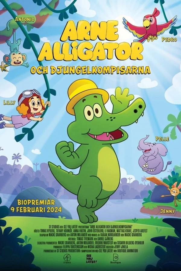 Arne Alligator och djungelkompisarna Plakat