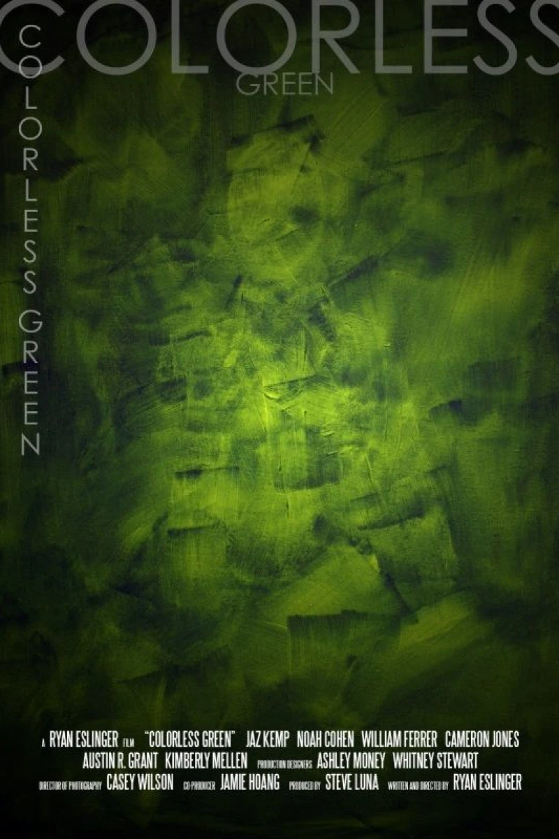 Colorless Green Plakat