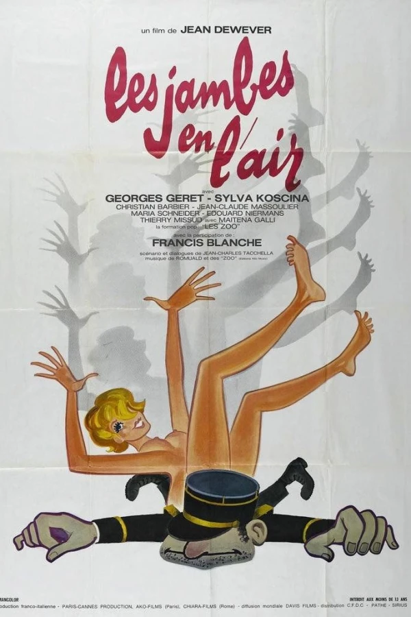 Les jambes en l'air Plakat