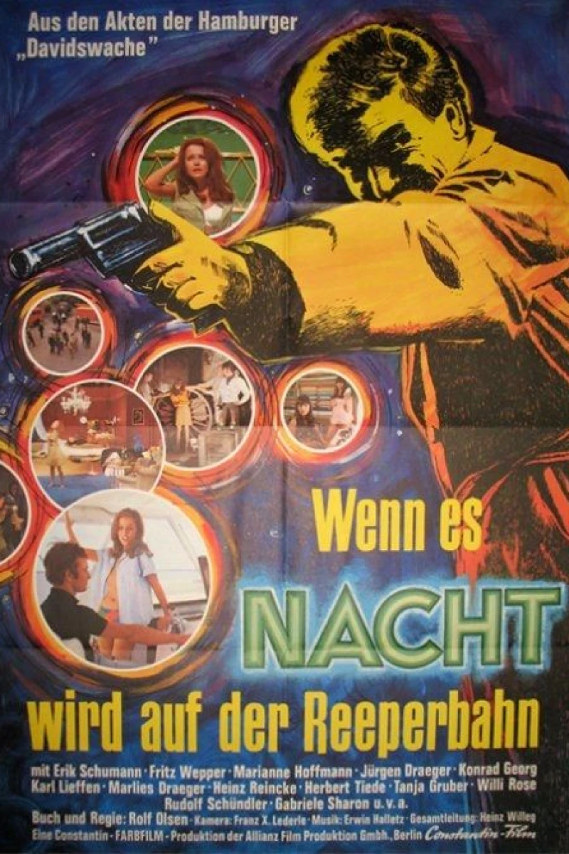 Wenn es Nacht wird auf der Reeperbahn Plakat