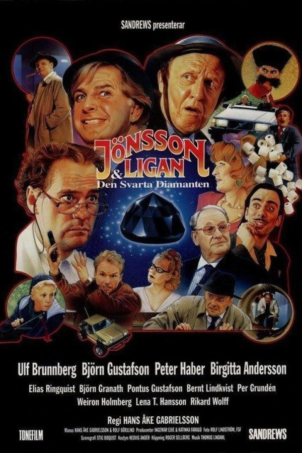 Jönsson-Banden og den sorte diamant Plakat