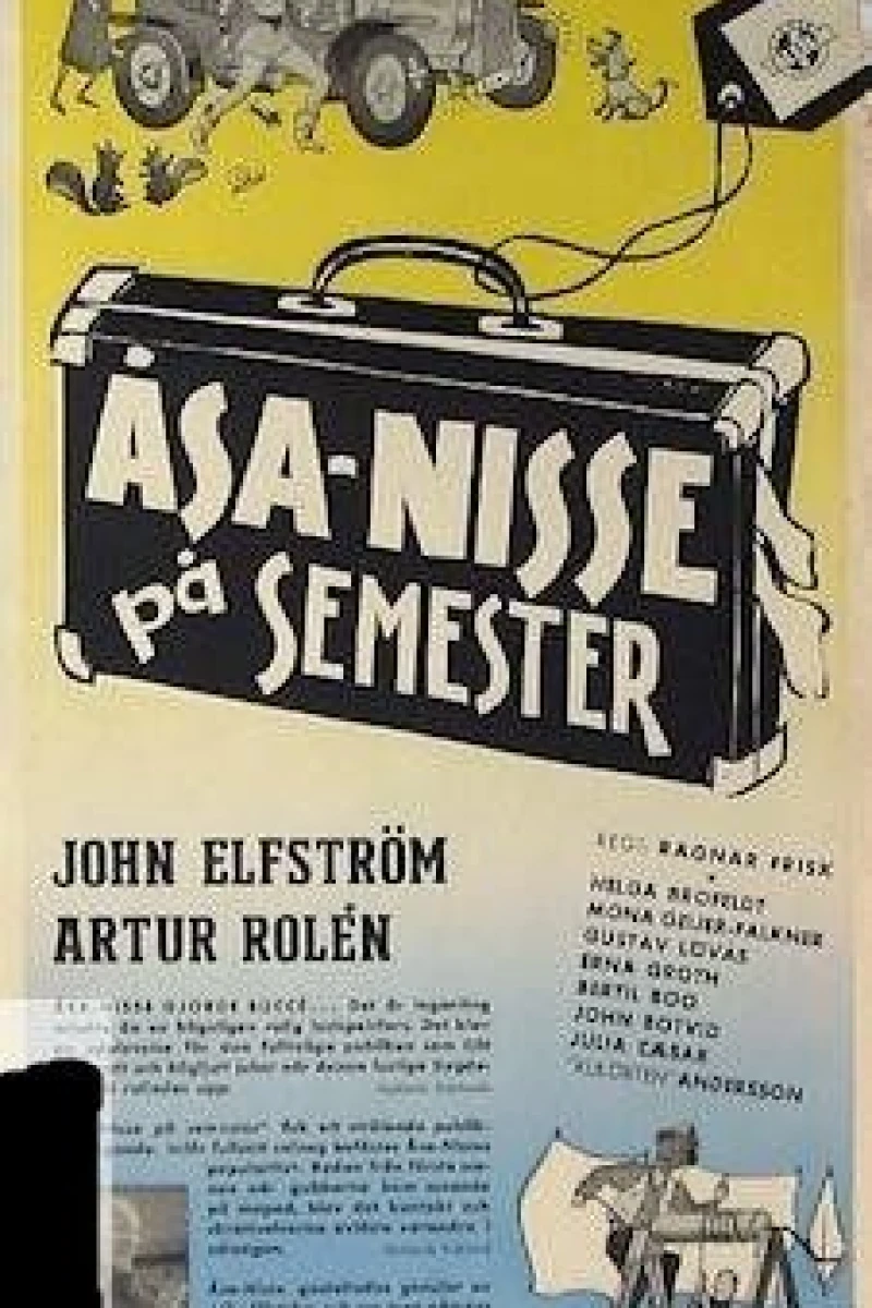 Åsa-Nisse på semester Plakat