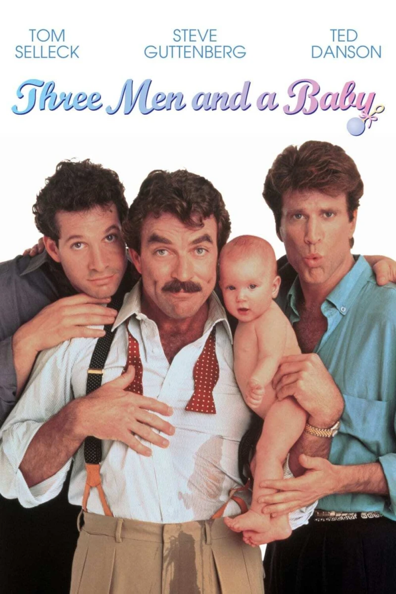 Tre mand og en baby Plakat