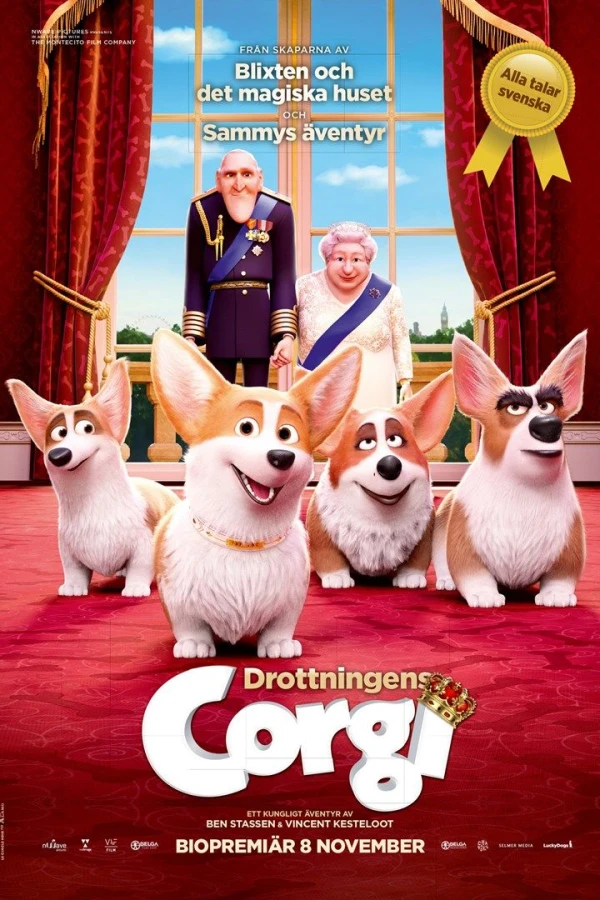 Dronningens corgi Plakat