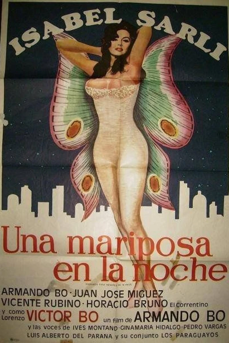 A Butterfly in the Night Plakat