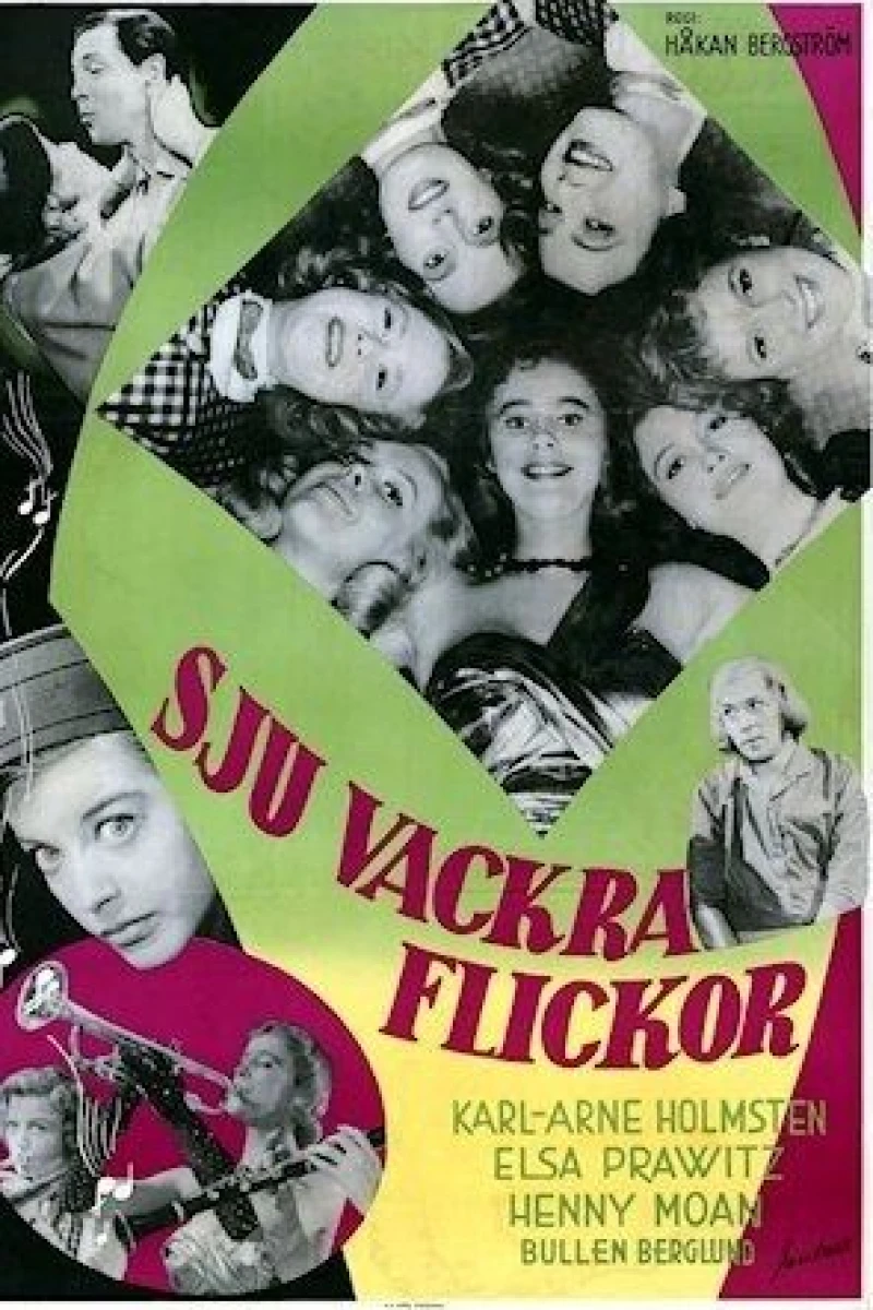 Sju vackra flickor Plakat