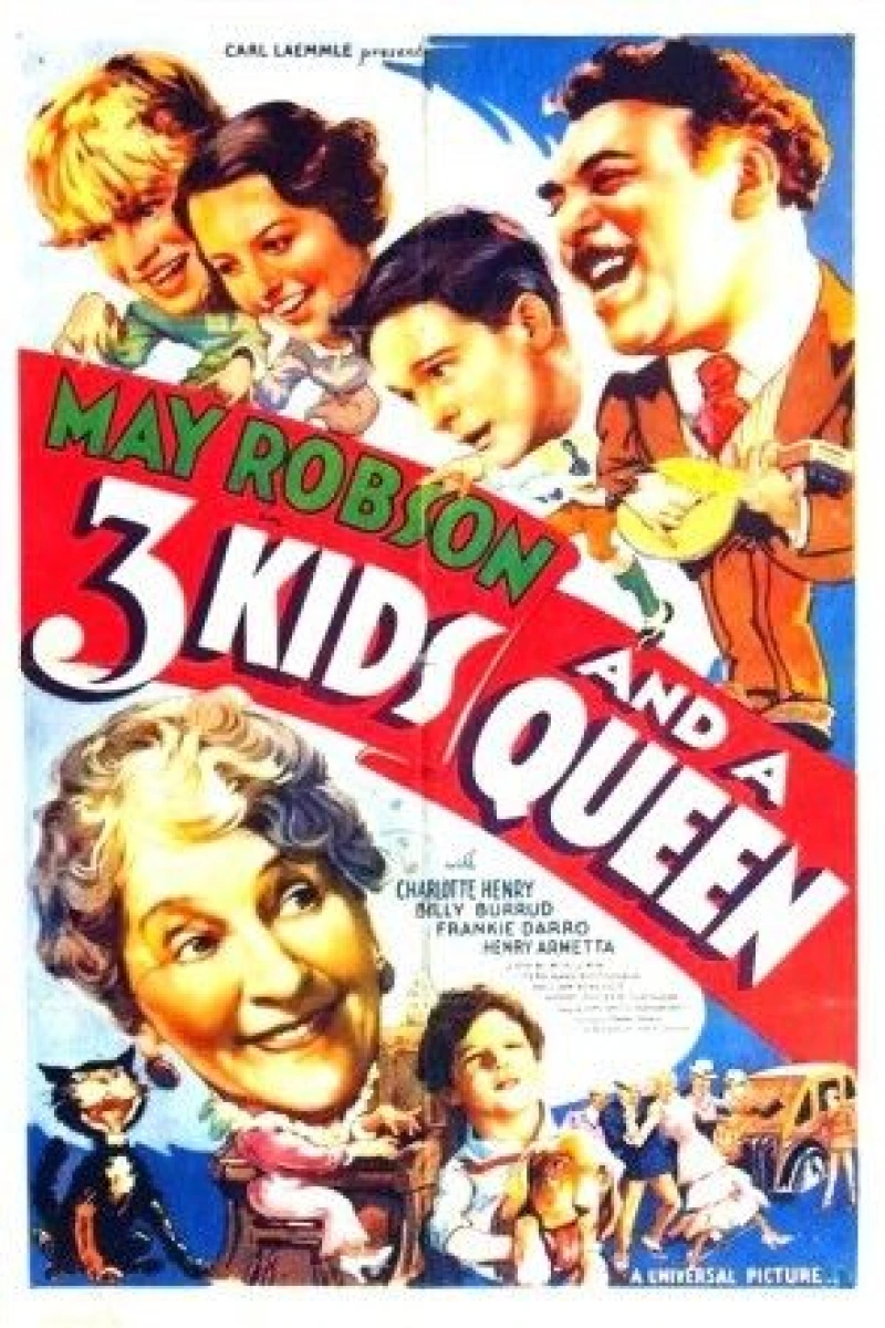 Three Kids and a Queen Plakat