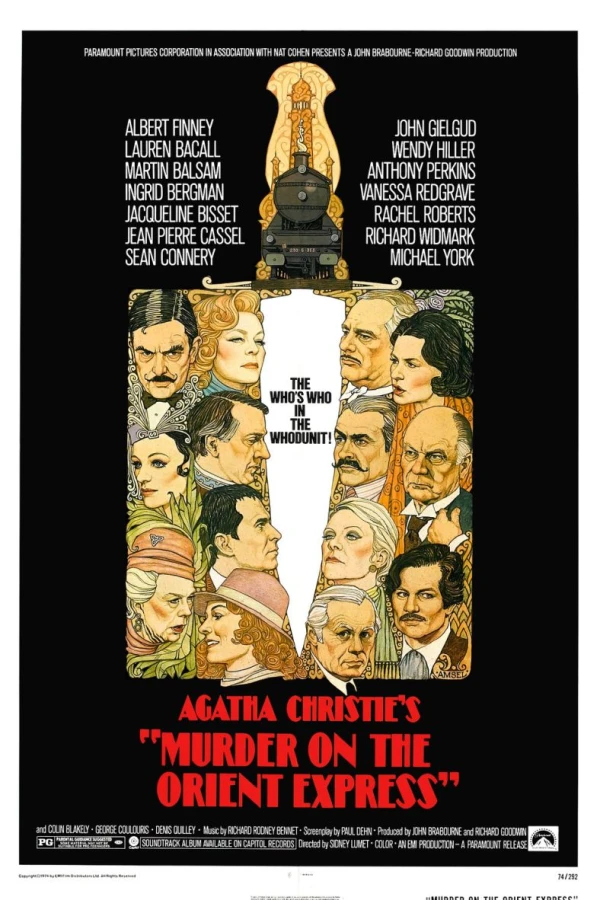 Hercule Poirot Mord i Orientexpressen Plakat