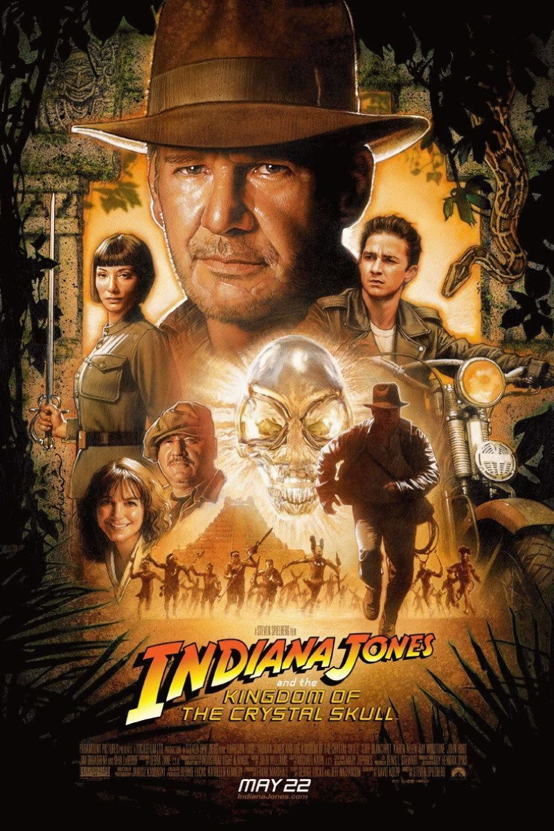 Indiana Jones og krystalkraniets kongerige Plakat