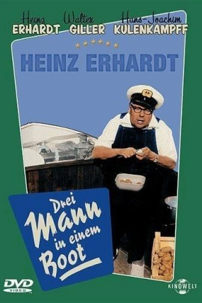 Drei Mann in einem Boot