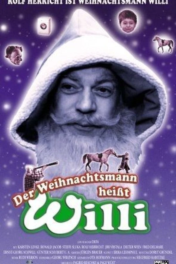 Der Weihnachtsmann heißt Willi Plakat