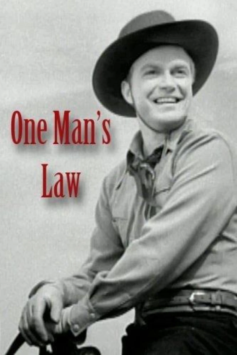 One Man's Law Plakat