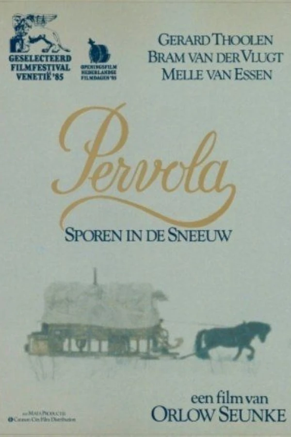 Pervola, sporen in de sneeuw Plakat