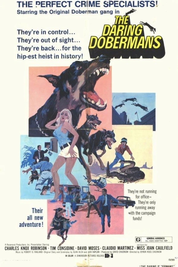 The Daring Dobermans Plakat