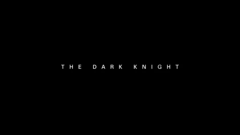 The Dark Knight Title Card