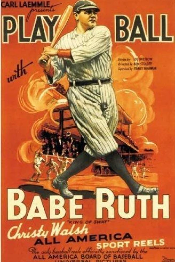 Play Ball with Babe Ruth Plakat