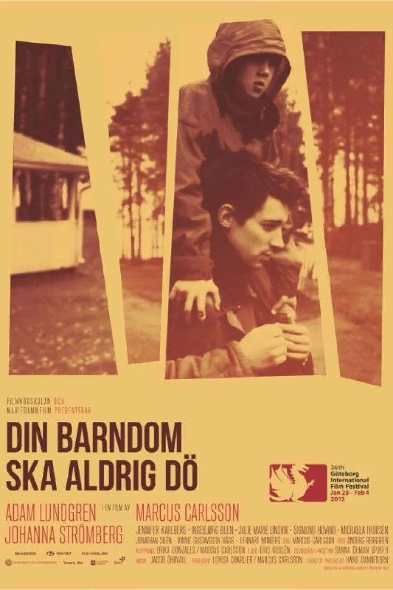 Din barndom ska aldrig dö Plakat