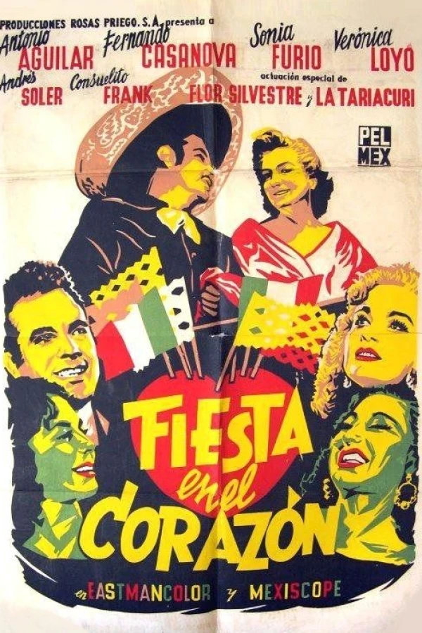 Fiesta en el corazón Plakat