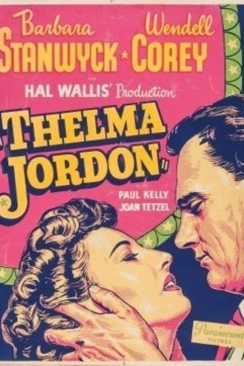 The File on Thelma Jordon Plakat