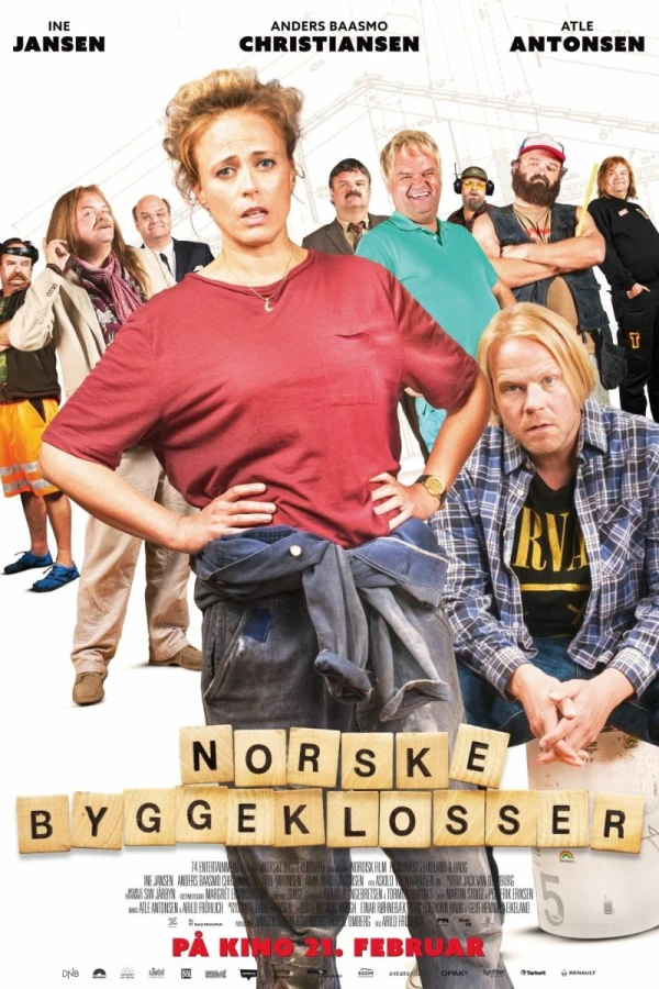 Norske byggeklosser Plakat