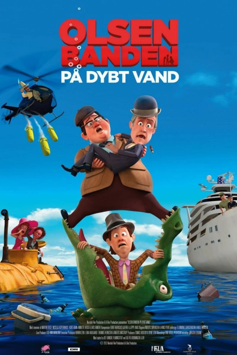 Olsen Banden på dybt vand Plakat