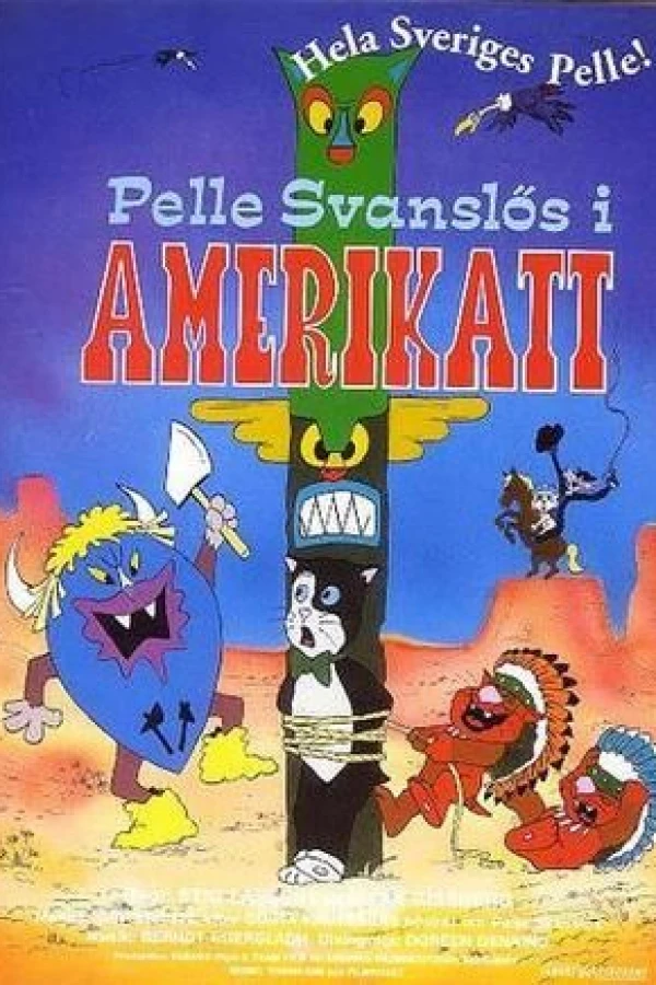 Pelle Haleløs i Amerikat Plakat