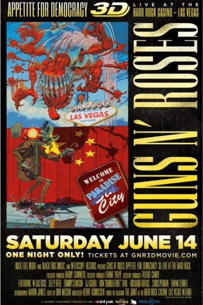 Guns N' Roses Appetite for Democracy 3D Live at Hard Rock Las Vegas