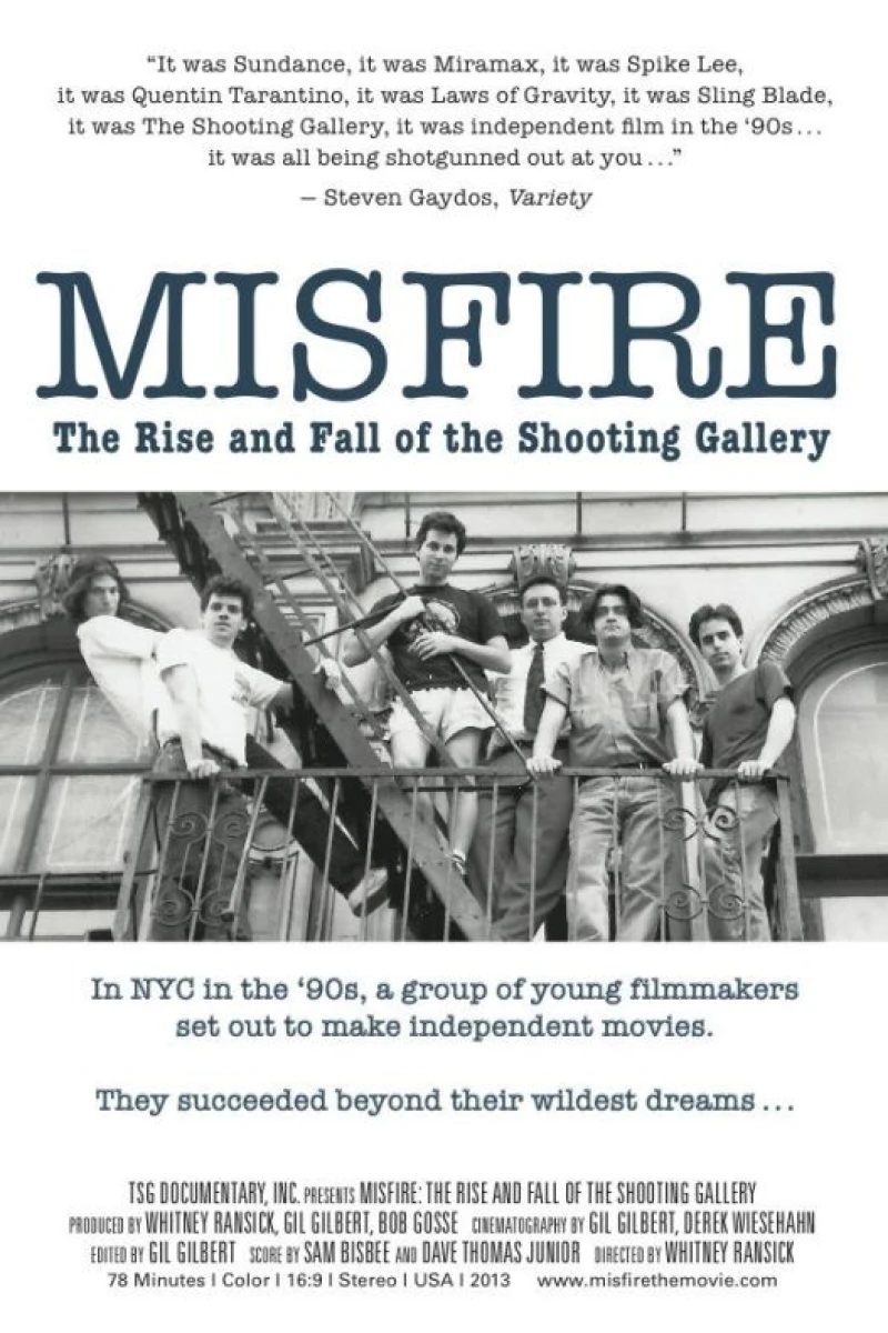 Misfire: The Rise and Fall of the Shooting Gallery Plakat